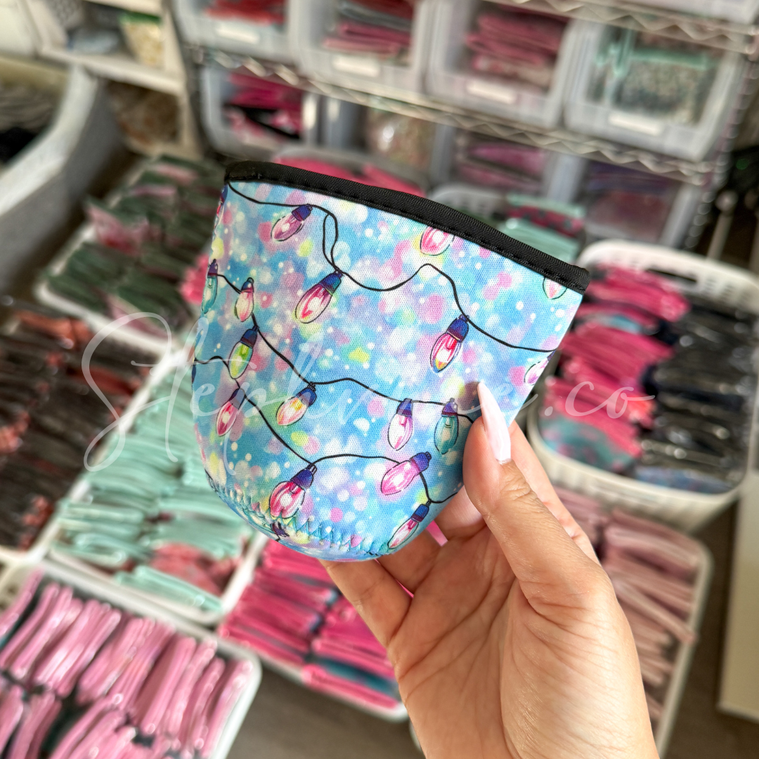 Neon X-mas Lights - Cup Sleeve