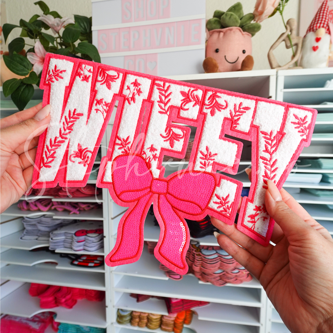 Wifey Pink - Chenille Patch