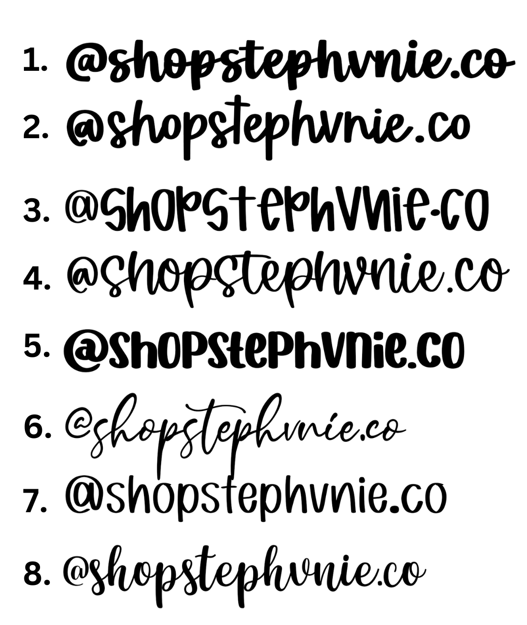 Business/Name Watermark - Acrylic