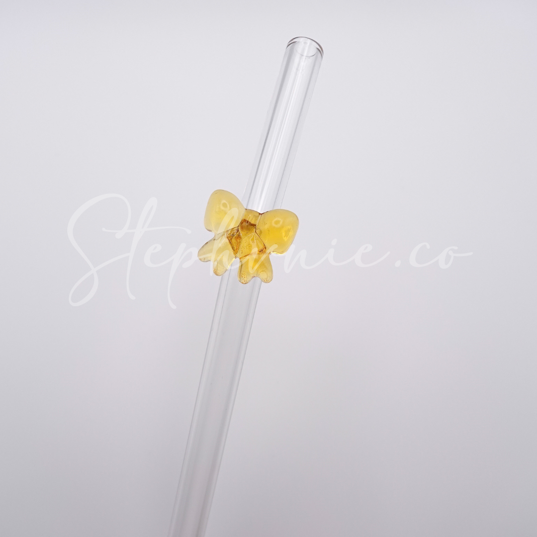 Bow Bent Glass Straw - Reusable