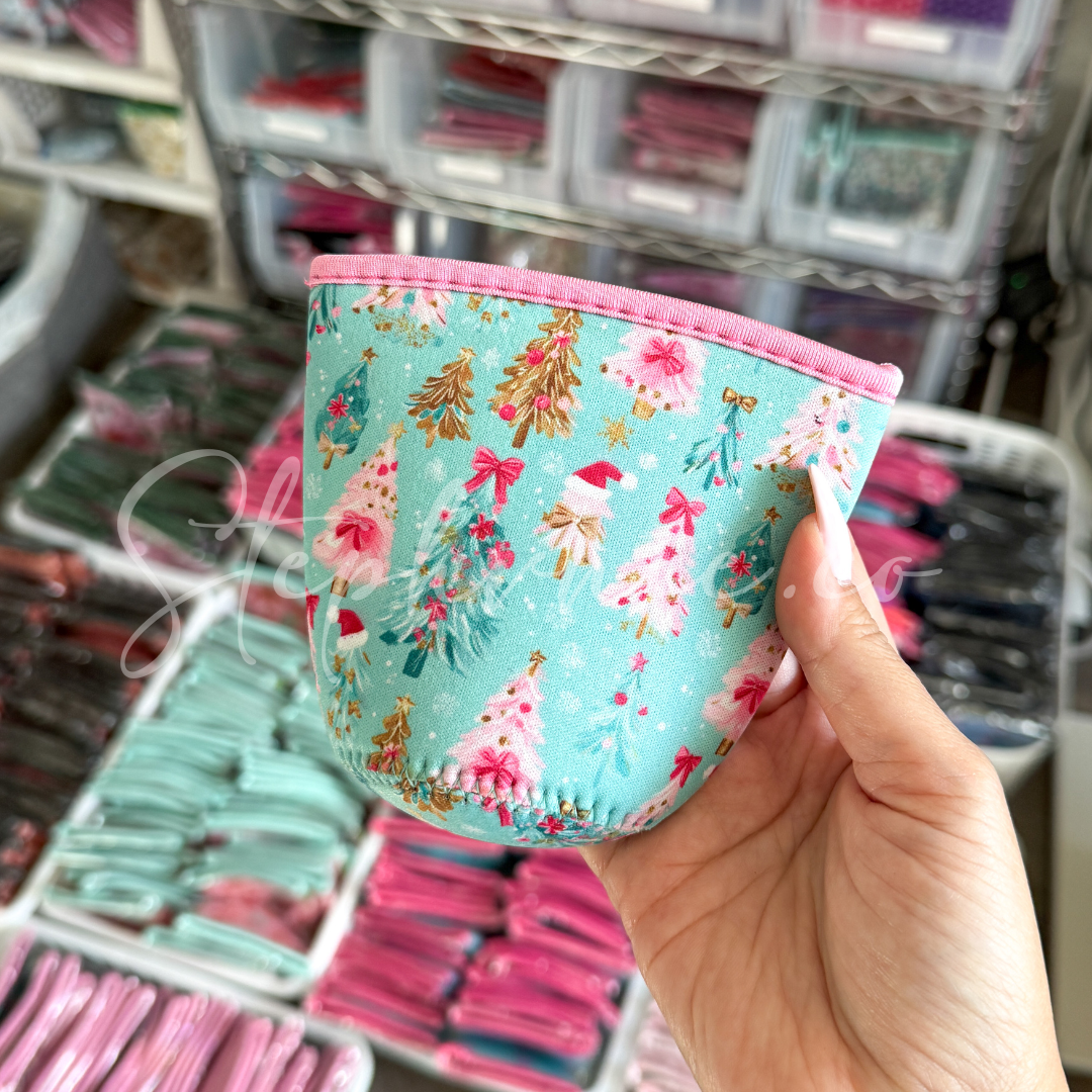 X-mas Trees Pink/Mint - Cup Sleeve