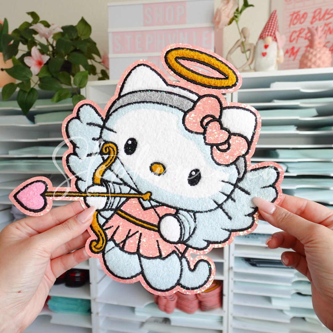 Cupid Kitty - Chenille Patch