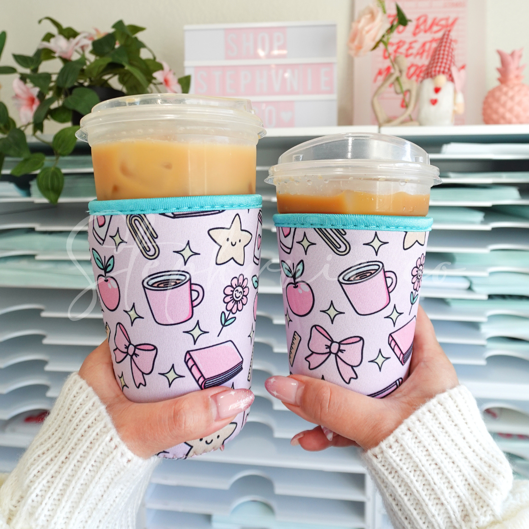 Books, Coffee, Star, teach - Cup Sleeve