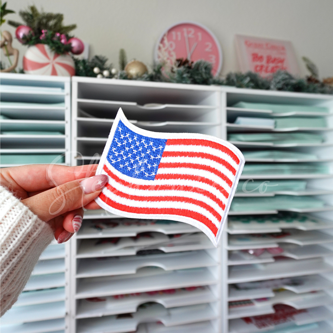 Red, White & Blue Flag - Embroidered Patch