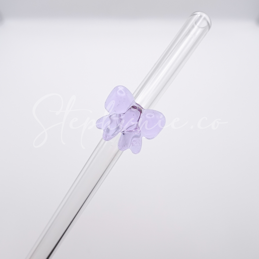 Bow Bent Glass Straw - Reusable