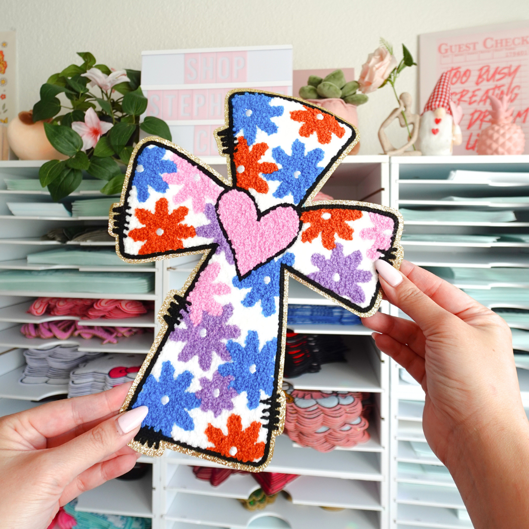 Cross Love - Chenille Patch