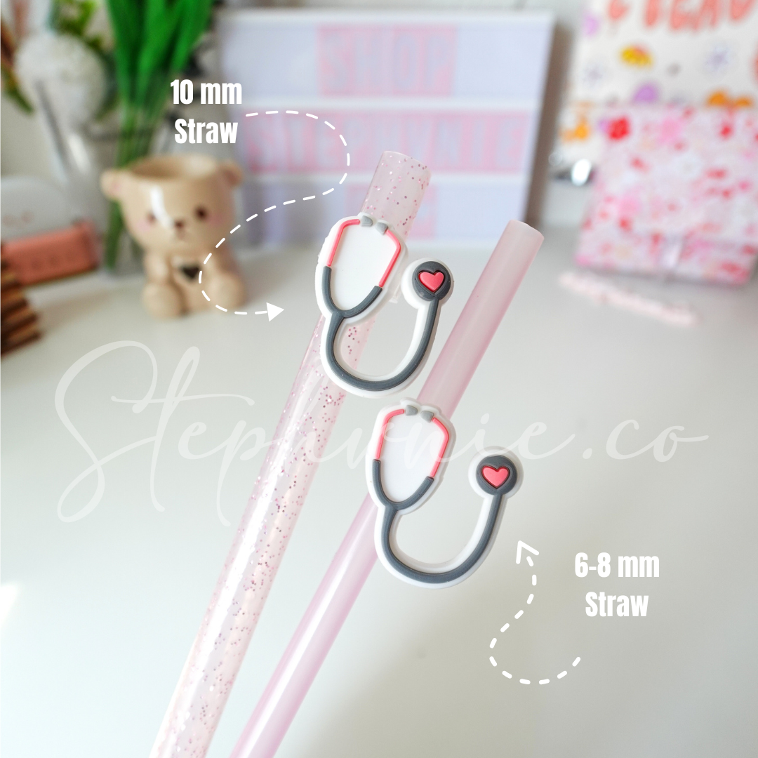 Stethoscope - Straw Charm