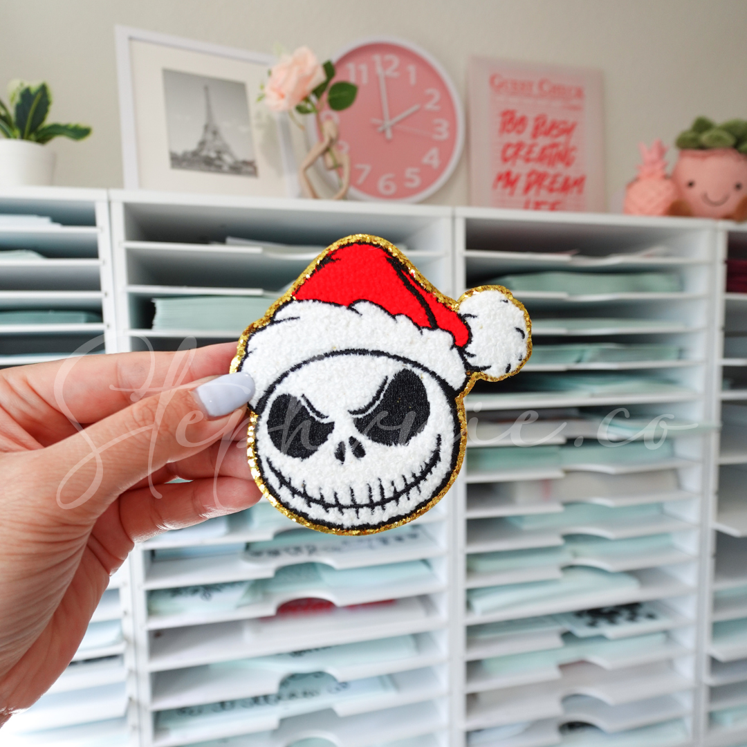 Spooky Santa- Chenille Patch