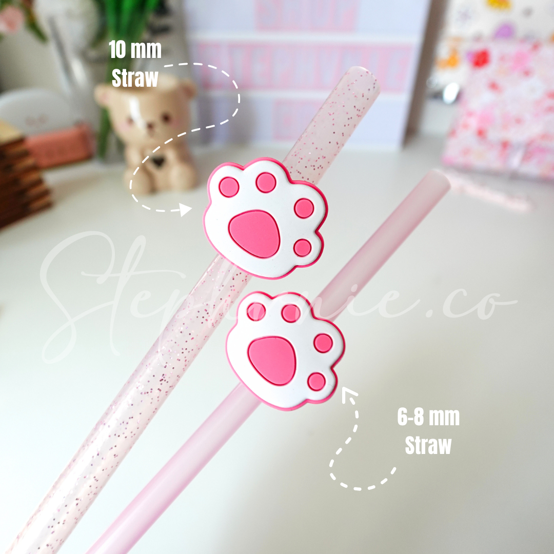 Paw Print - Straw Charm