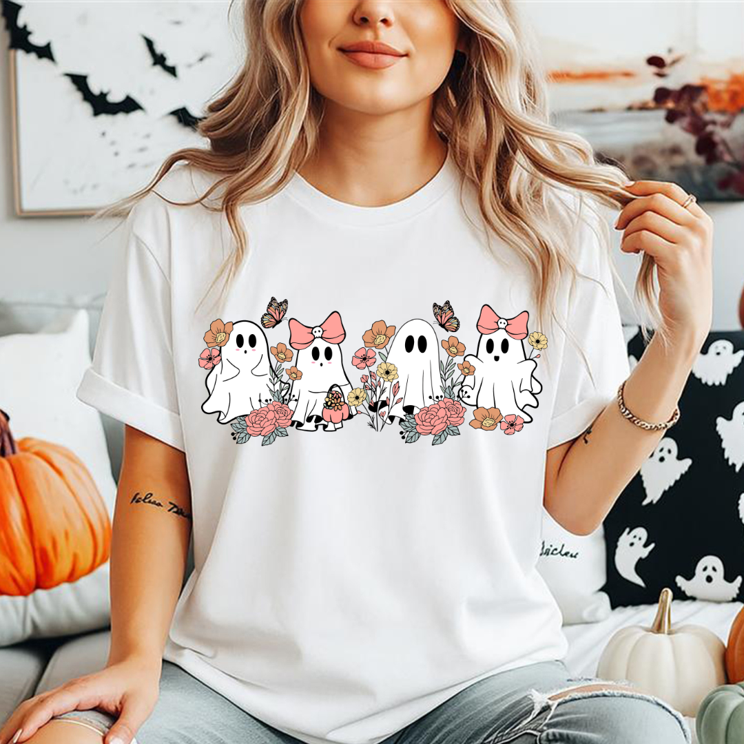 Ghost Floral - Full Color Transfer