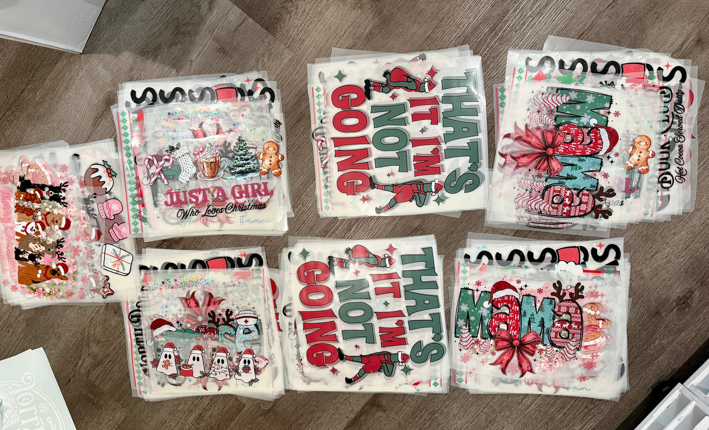 $15 X-mas Mystery Grab Bag - Full Color Screen Print Transfers