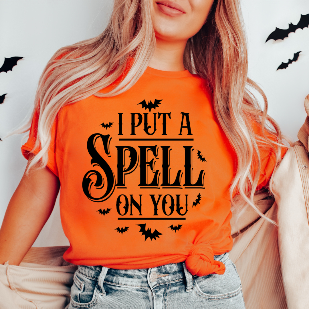 I put a Spell On you - One Color Screen Print Transfer