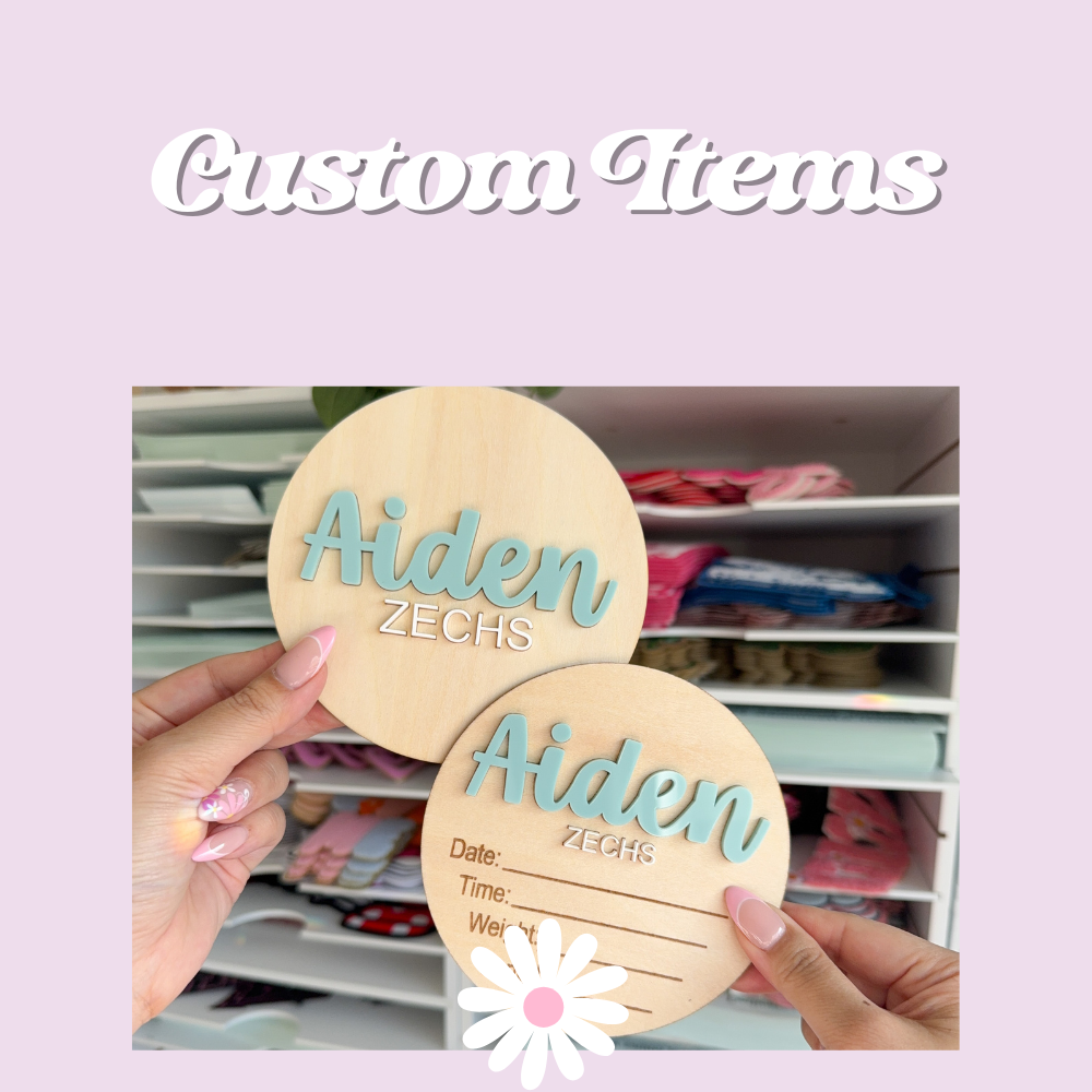 Customized Acrylic and Wood