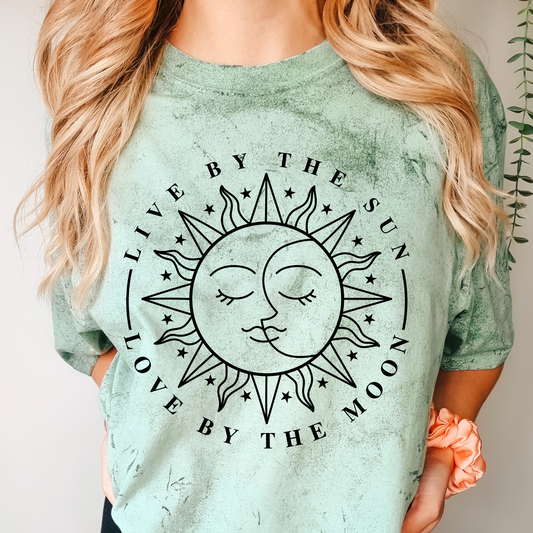 Live by the sun, love by the moon - One Color Transfer