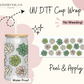 Succulent Plants - (Clear Film)  16oz Cup Wrap