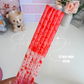 Blood Splatter - Wide Straw - Color Changing Reusable Plastic Straw - 12 inch