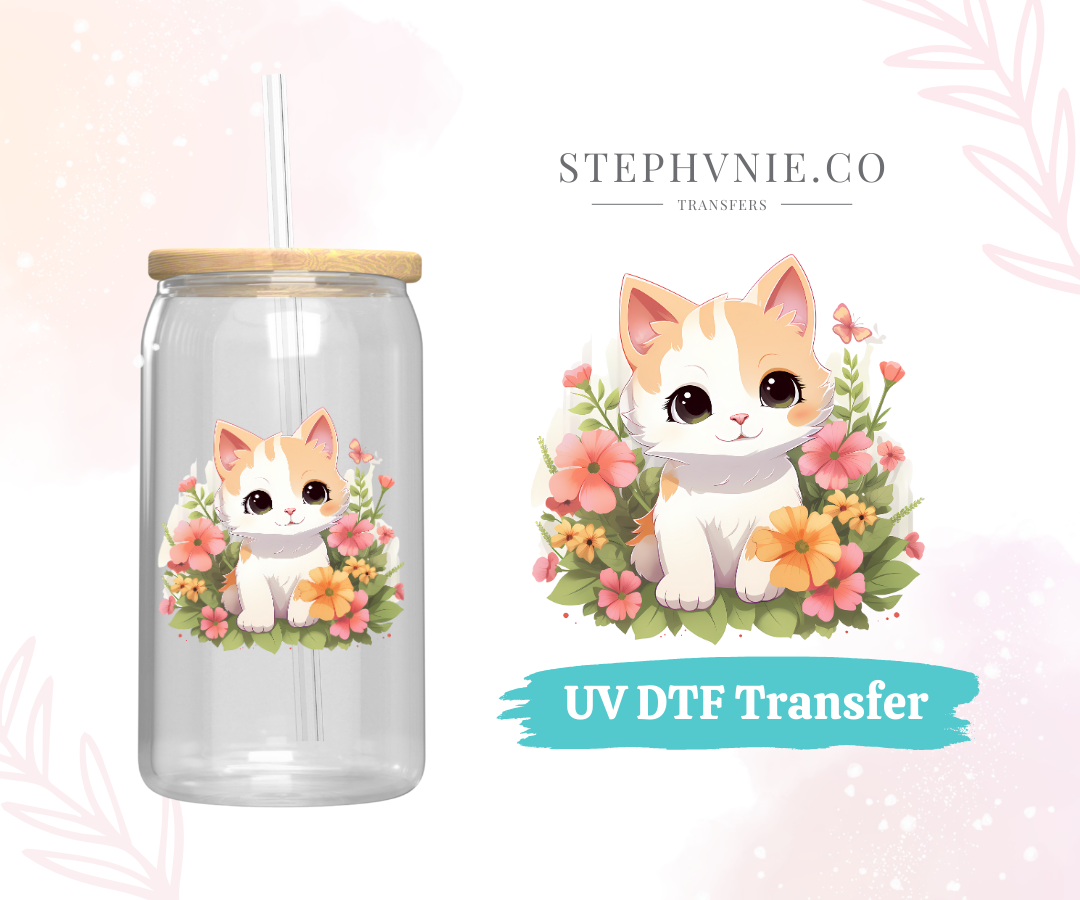 Kitties - UV DTF Decal (Clear film)