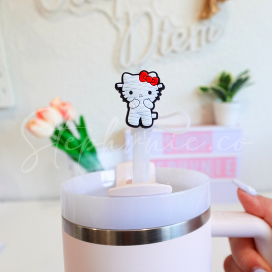 HK Mummy Kitty - Straw Toppers