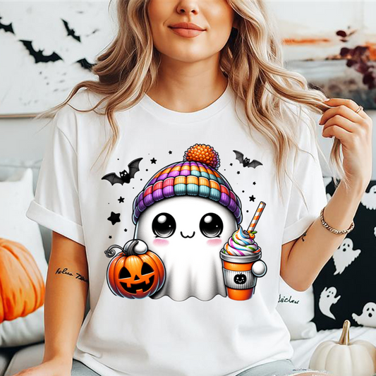 Ghostie Pumpkin 1 - Full Color Transfer