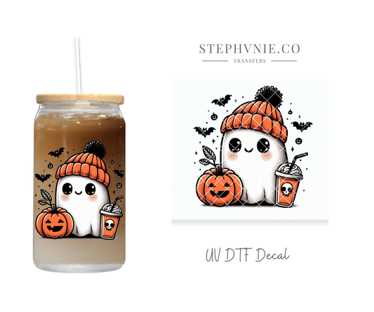 Lil Ghostie Pumpkin 1 - UV DTF Decal