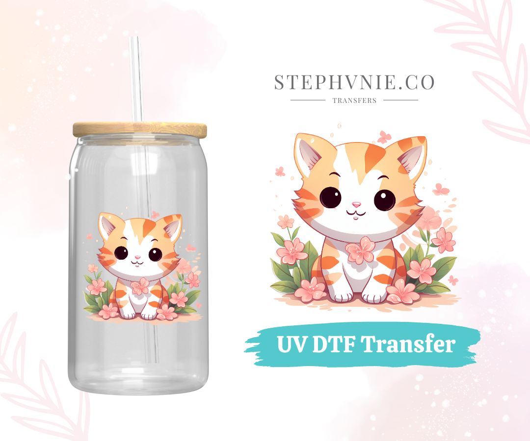 Kitties - UV DTF Decal (Clear film)