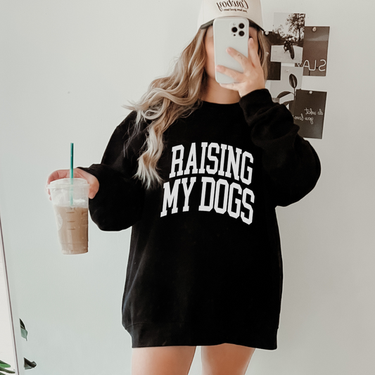 Raising my Dogs- One Color Screen Print Transfer