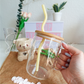 Yellow Jade Wavy Glass Straws - Reusable (Copy)