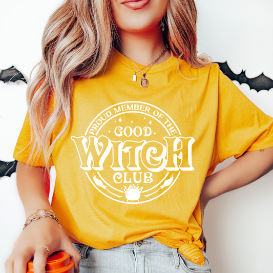 Good Witch Club - One Color Screen Print Transfer