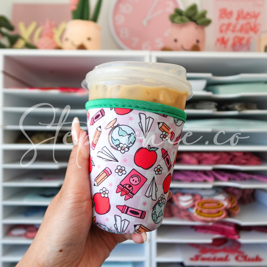 Back to School - Paper plane -  Cup Sleeve