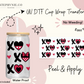 Xoxo Mouse - 16oz Cup Wrap (Clear Film)