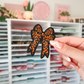 Leopard Bow - Embroidered Patch