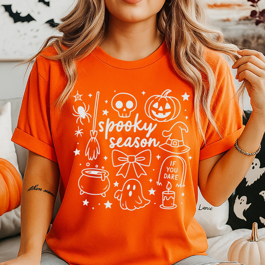 Spooky Season Doodles - One Color Transfer