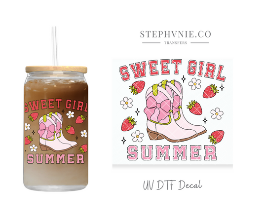 Sweet Girl Summer - UV DTF Decal