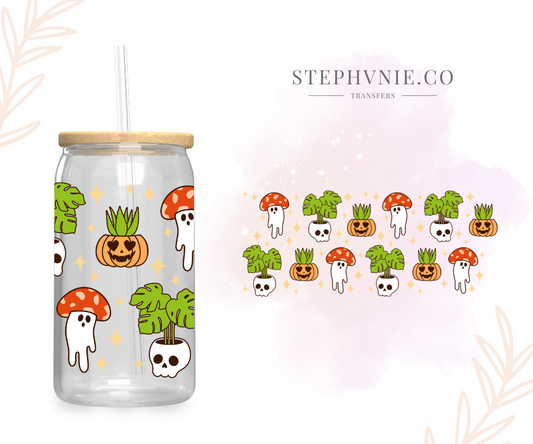 Spooky Plants - 16oz Cup Wrap (Clear Film)