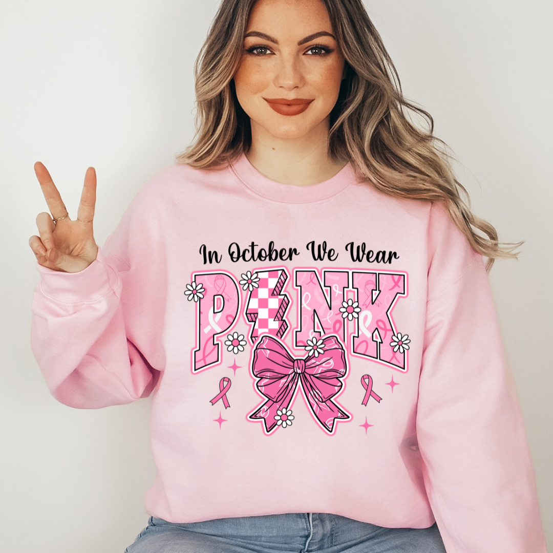 In October we wear Pink - Full Color DTF Transfer