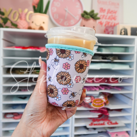 Bumble Bee Flower - Cup Sleeve