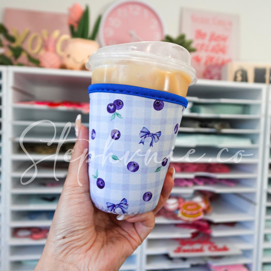Blueberry bows - Cup Sleeve