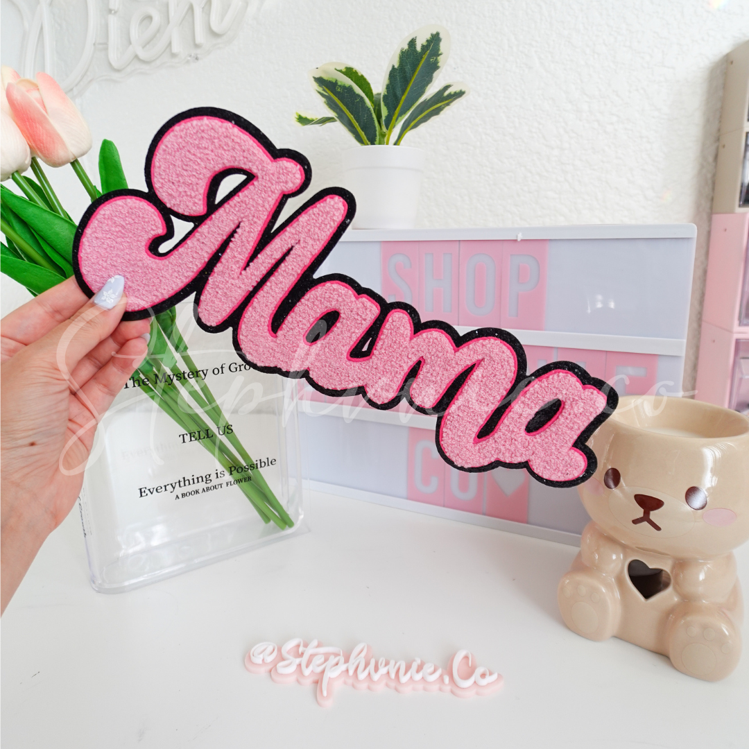 Baby Pink Mama - Chenille Patch