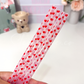 Heart Red- Color Changing Reusable Plastic Straw - 9 Inch