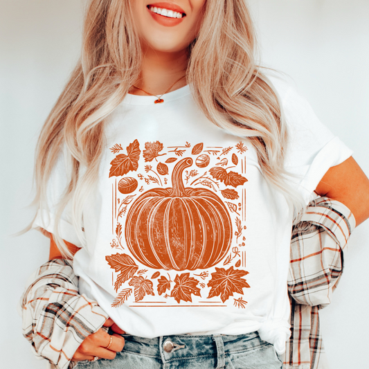 Fall Pumpkin - One Color Transfer