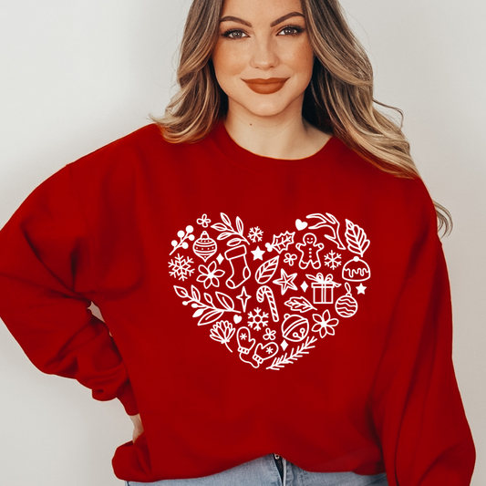 X-mas Heart - One Color Transfer