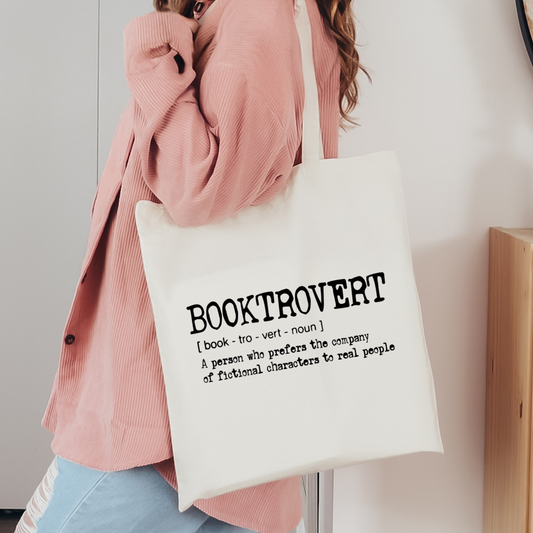 Booktrovert Definition - One Color Screen Print Transfer