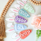 Easter Bunny Carrot Name Tags - Acrylic