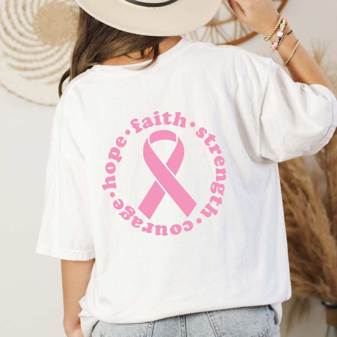 BCA faith, strength, courage, hope- One Color Transfer