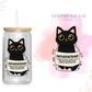 Antidepressant Kitty- UV DTF Decal (clear film)