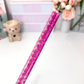 Heart Purple - Color Changing Reusable Plastic Straw - 10 inch