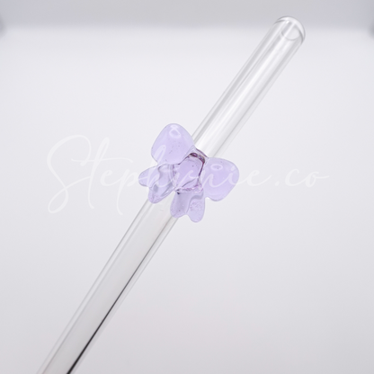 Bow Bent Glass Straw - Reusable
