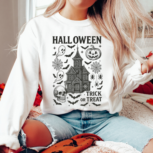 Halloween Trick or Treat - One Color Transfer