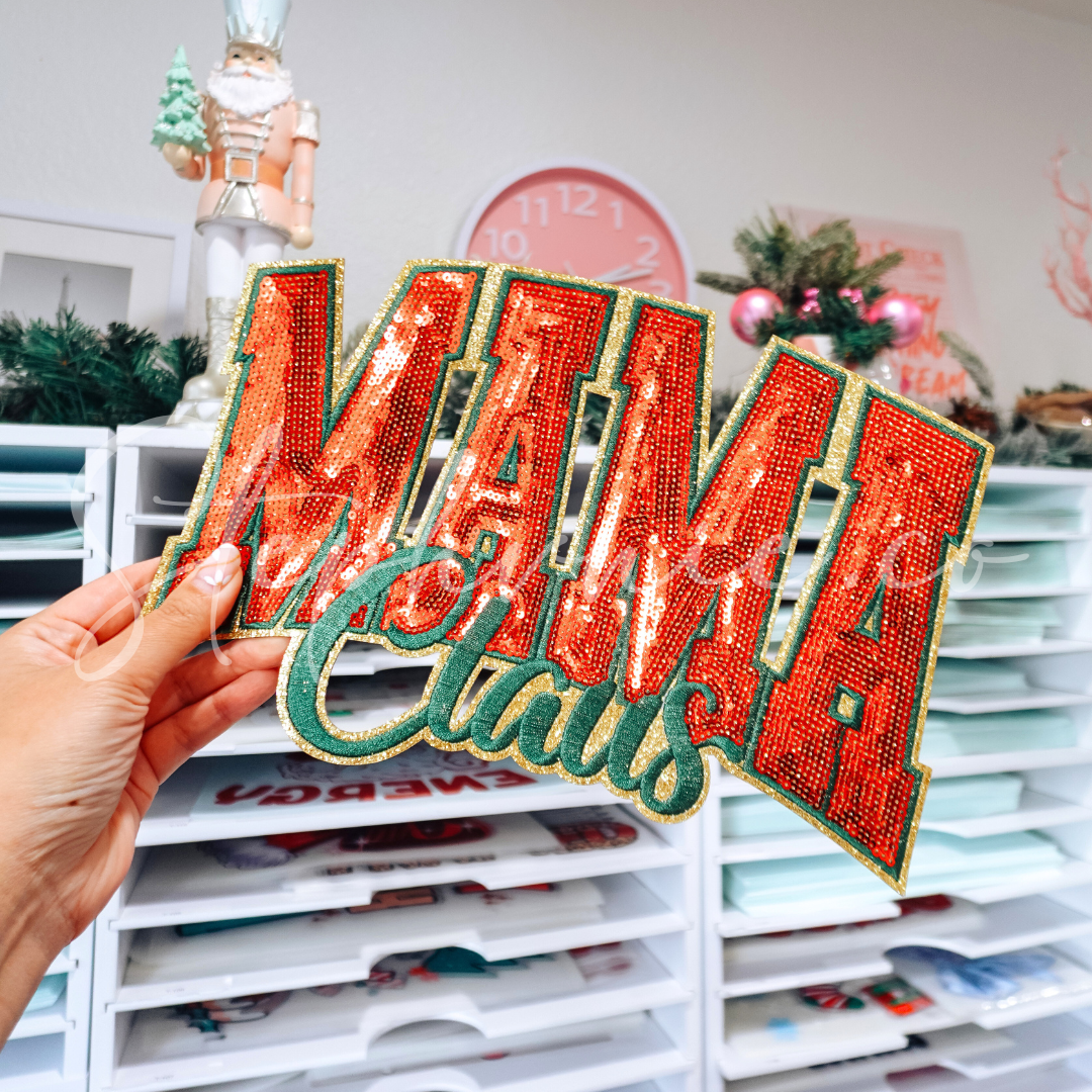 Mama Claus - Sequin Patch