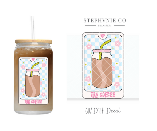 The Coffee Card - UV DTF Decal